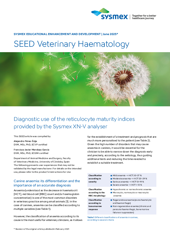 SEED Veterinary Haematology