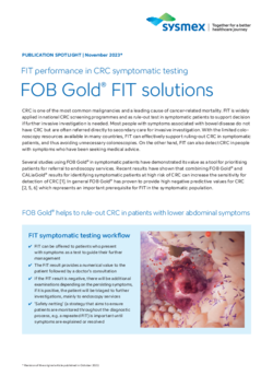FIT performance in CRC symptomatic testing spotlight
