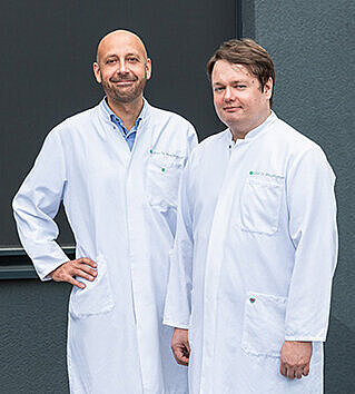 PD Dr Olav Gressner (left) and Dr Dennis Hoffmann