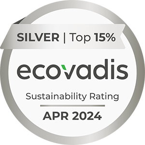 Silver Medal EcoVadis Sustainability Rating April 2024